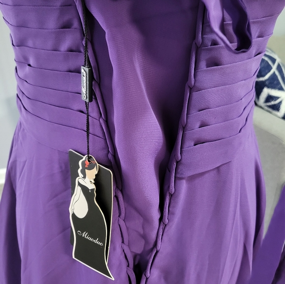 Purple Prom Dress - Picture 6 of 9